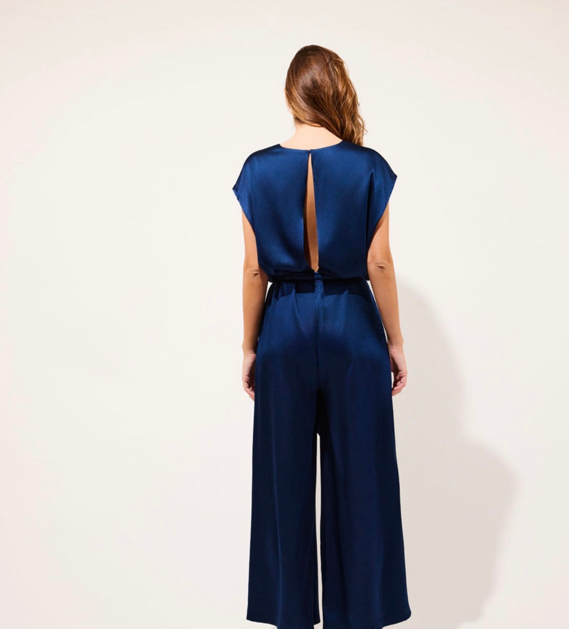 Alicante Combinaison longue oversize en soie Azul