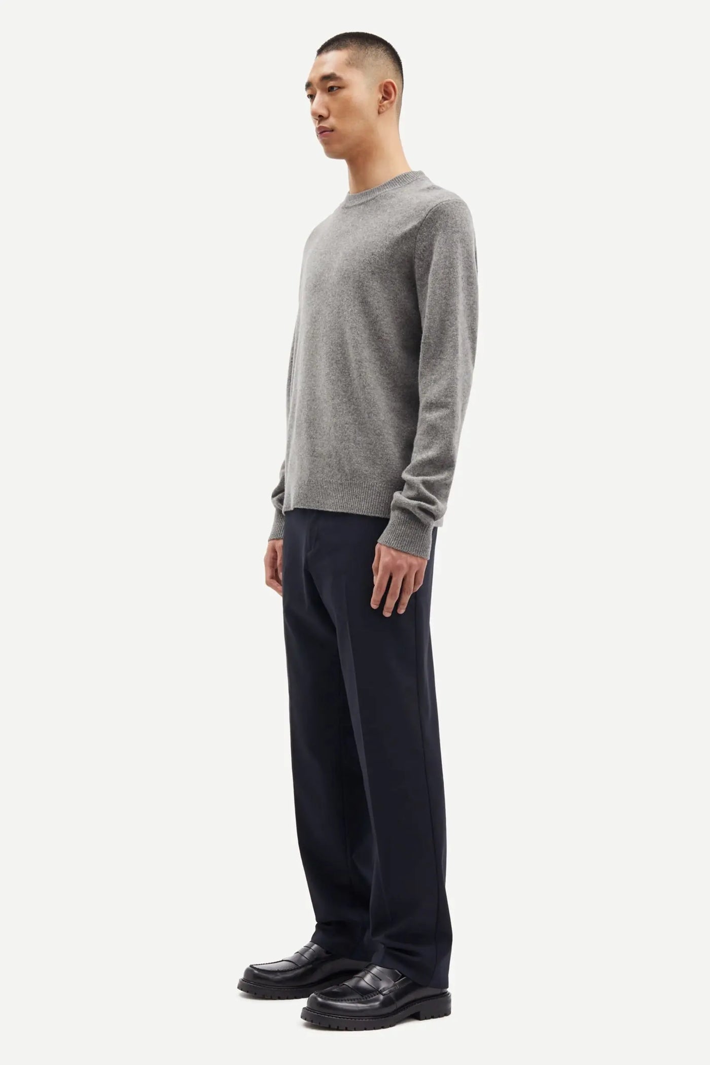 Isak Knit Sweater Dark Grey