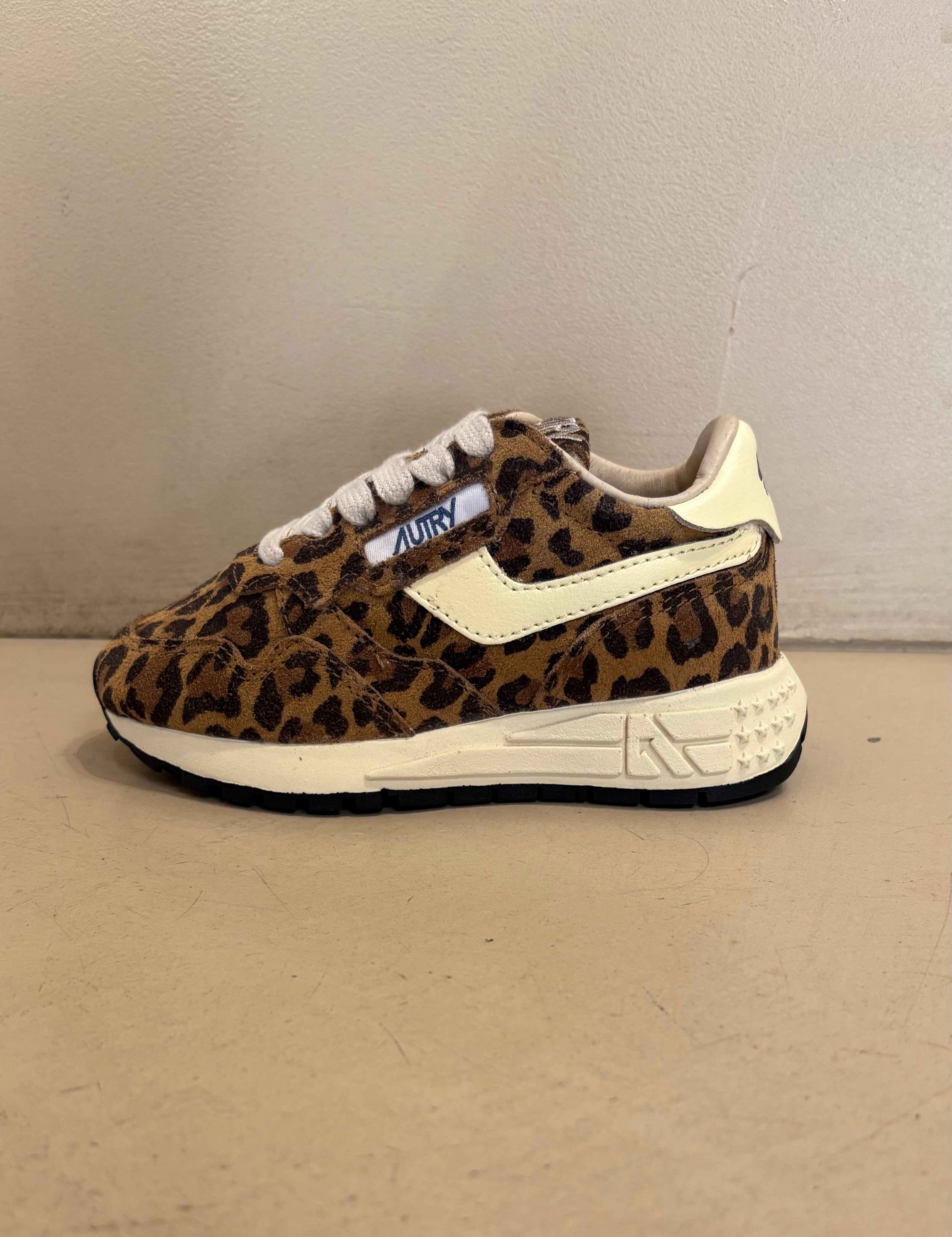 KUJ02 Reelwinkid Low Kid Suede Leopard