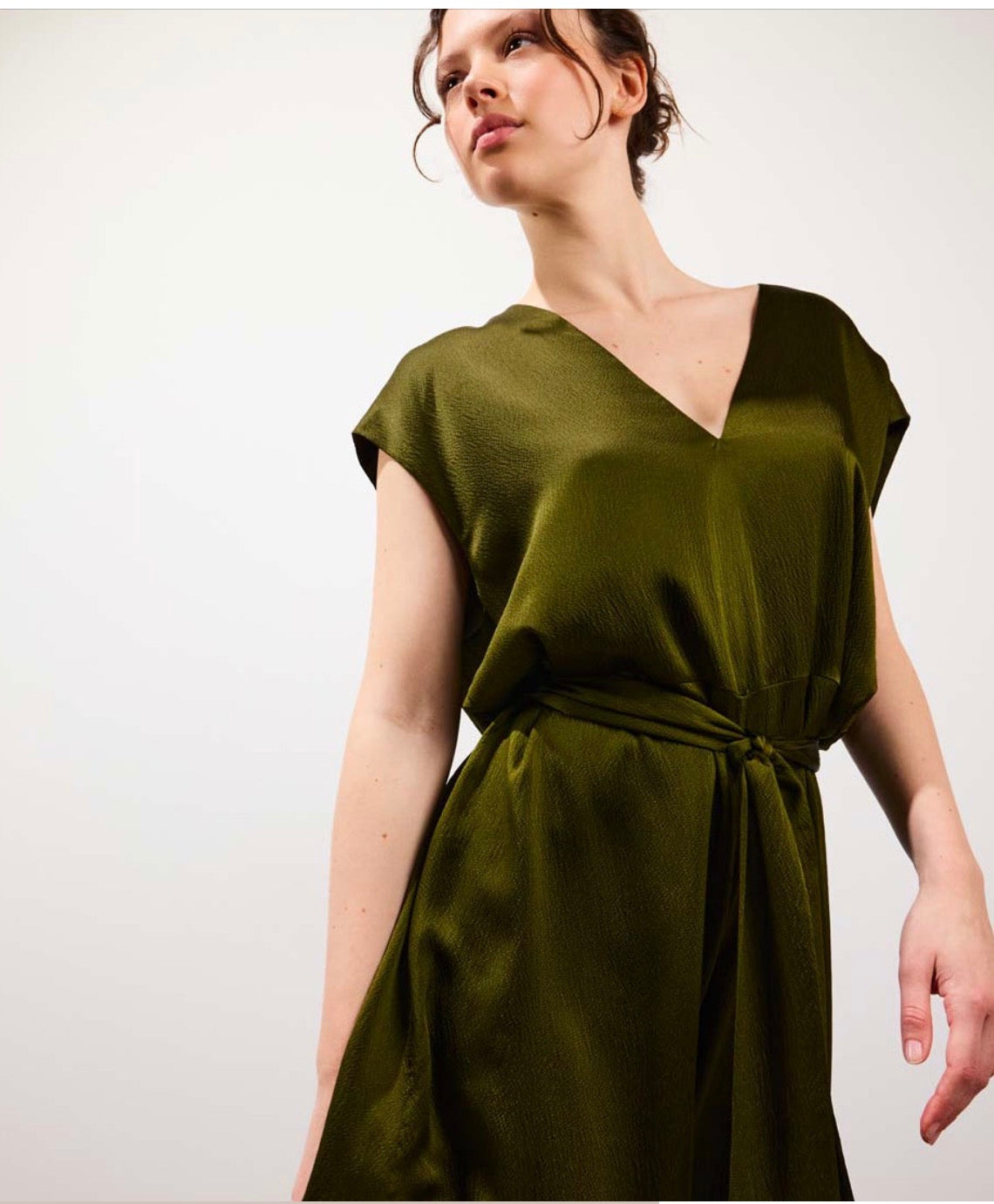 Alicante Combinaison longue oversize en soie Gecko