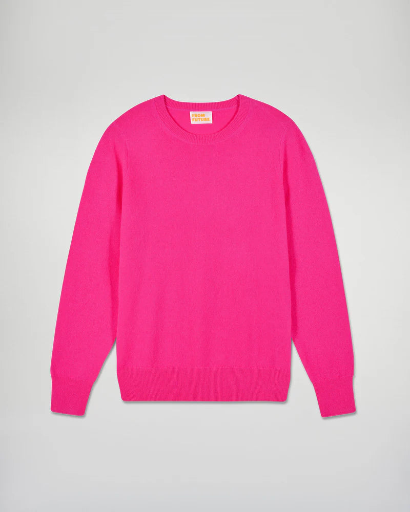 Pull Col Rond Femme Solar Pink