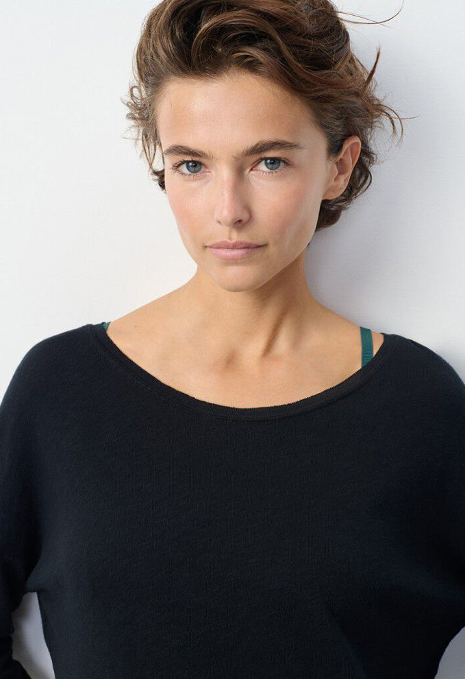 Tee-shirt Sonoma 36 Noir Col Bateau