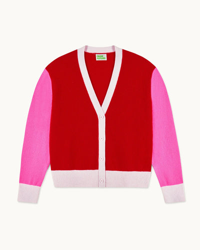 Pull Cardigan Passion Rouge