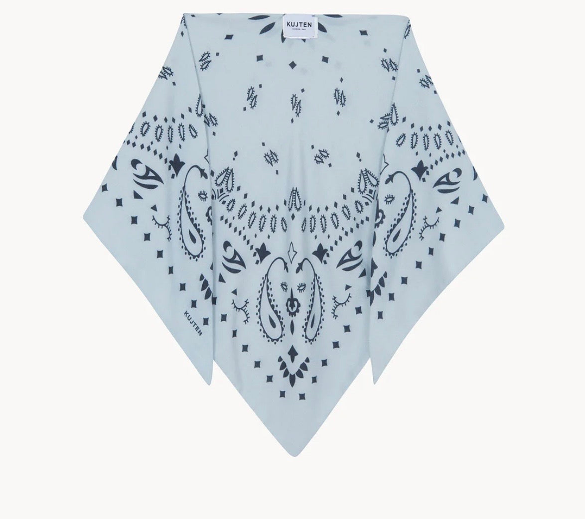 Petit bandana triangle cachemire Tifa Brume