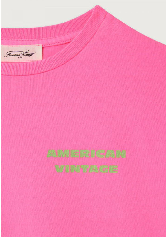 Tee-Shirt Enfant Fizvalley Rose Fluo