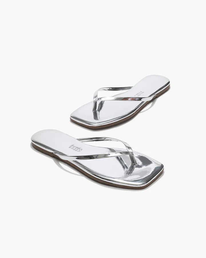 Tong Square Toe Lily Mirror Chrome