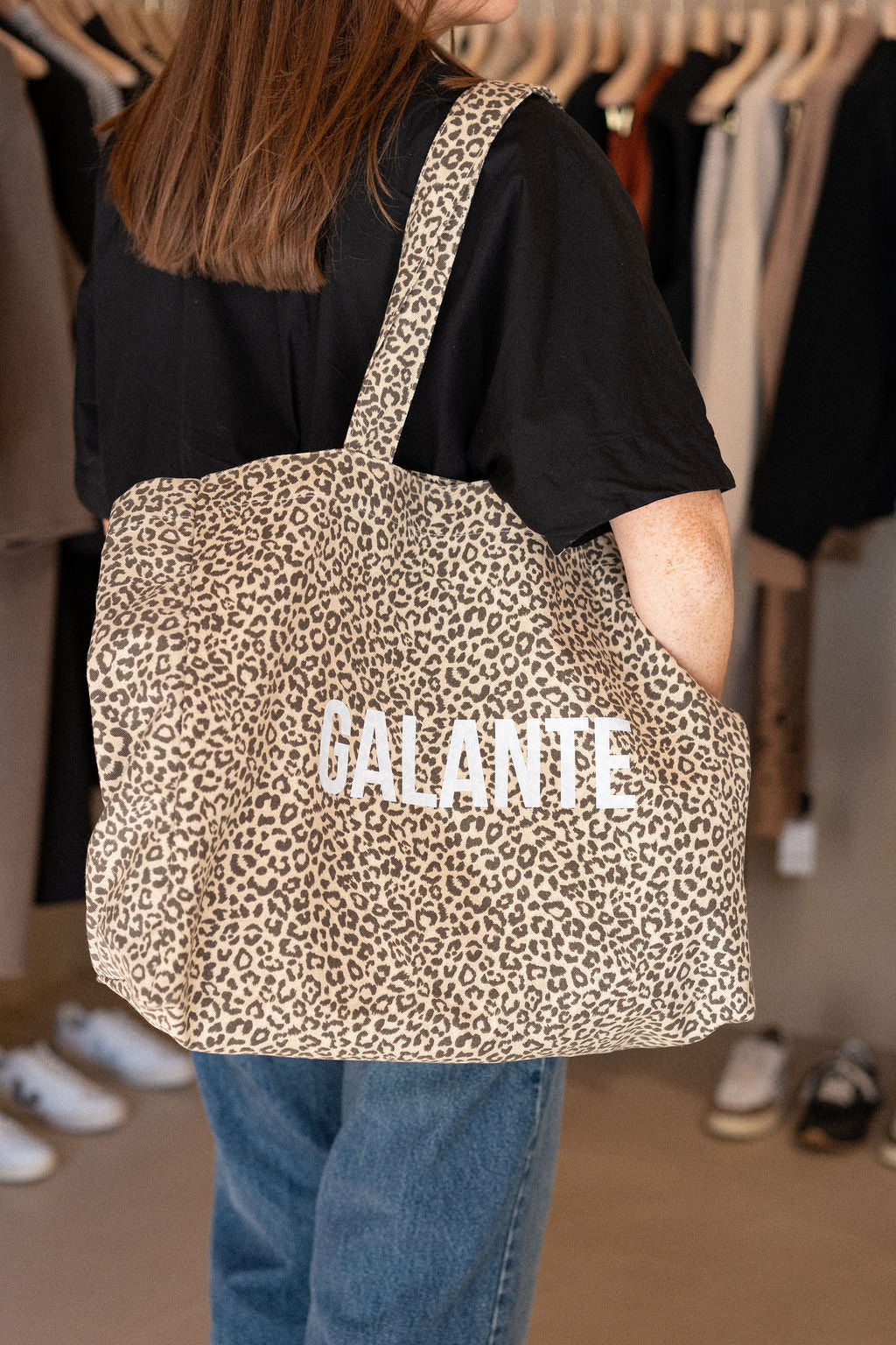 Tote Bag Galante Léopard Clair