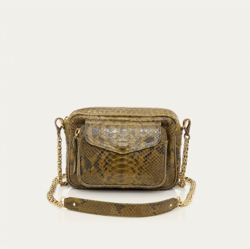 Sac Python Charly Dark Kaki