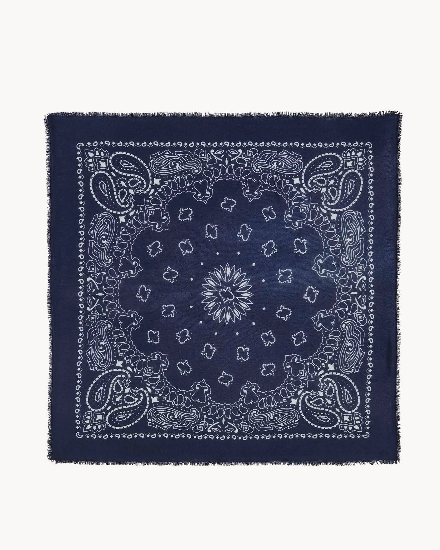 Grand Bandana Hachiko Ciel Marine Fonce