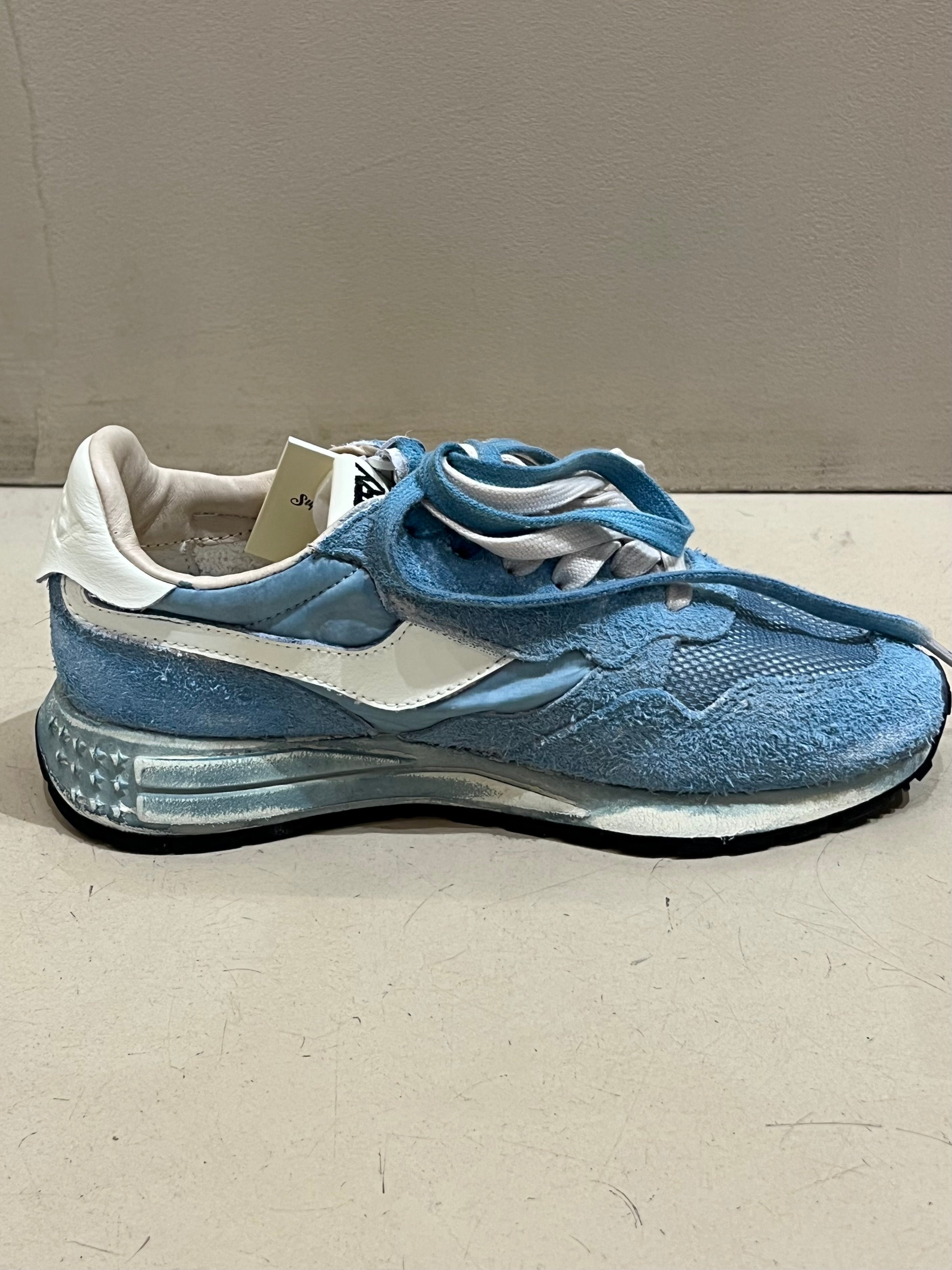 YS03 Basket Reelwind Suede Nylon White Space Blue