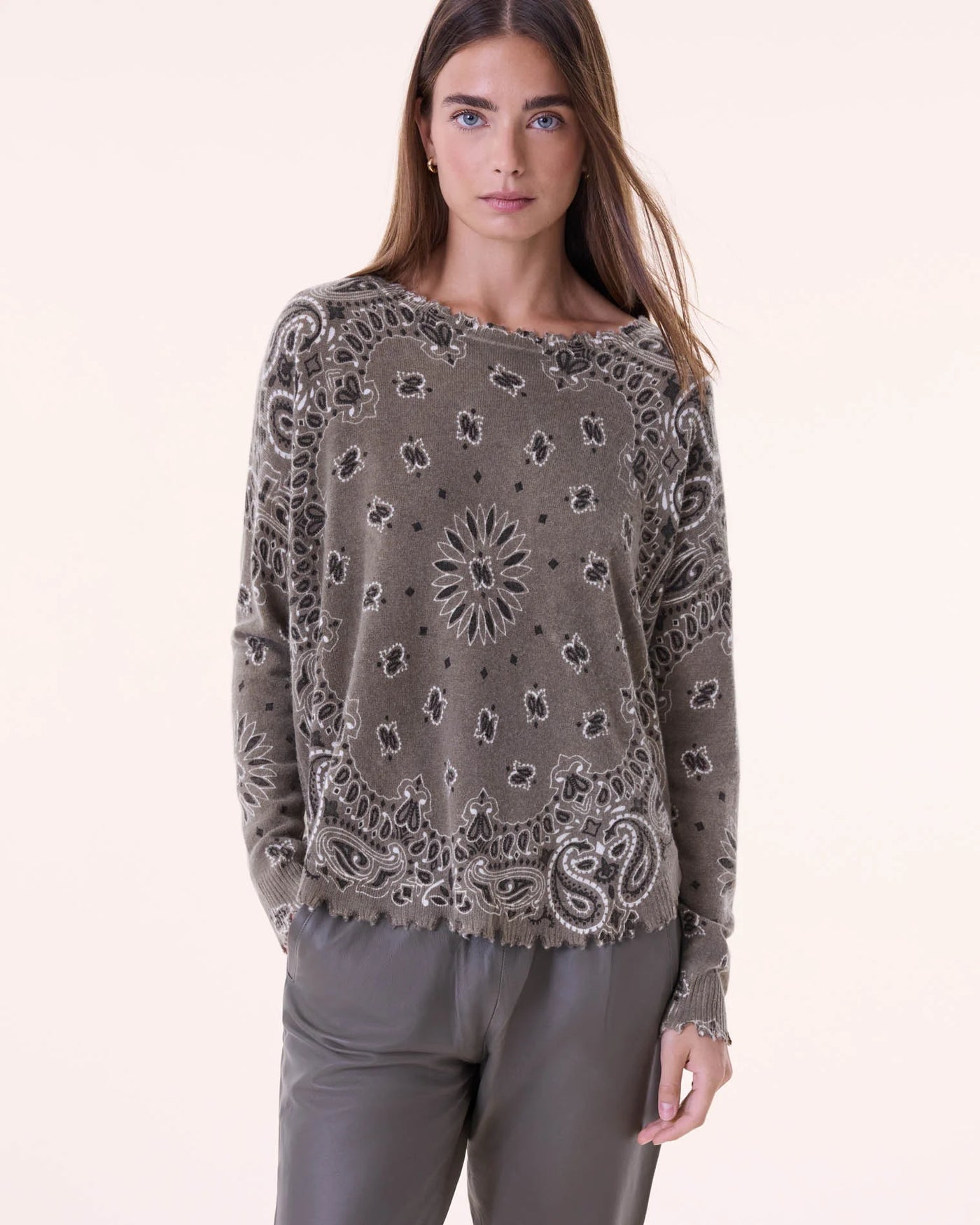 Pull Mela Bandana Kaki Chiné