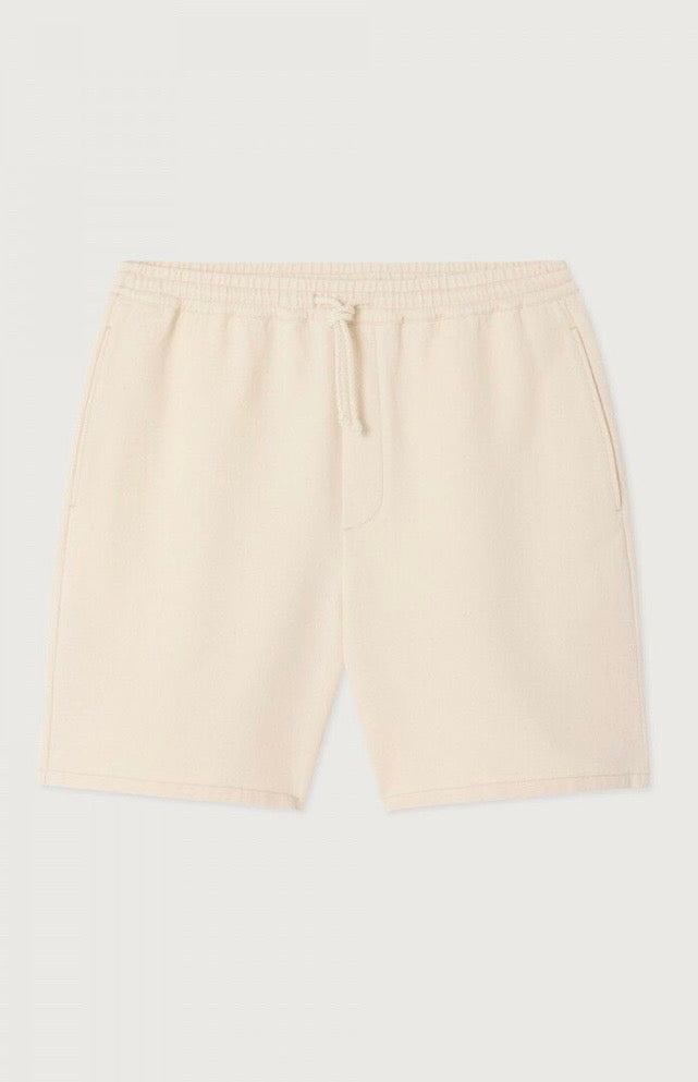 Short Homme Afa Mi-Long Ample Ecru