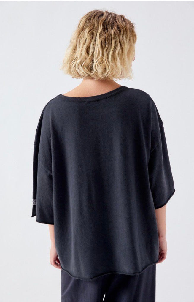 Tee Shirt Large Femme Ykobow Noir