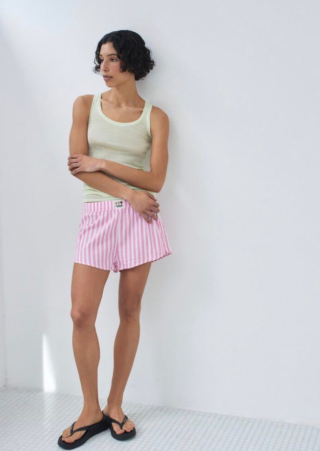 Short Femme Vewtown Rayure Rose