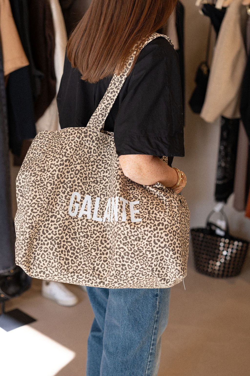 Tote Bag Galante Léopard Clair