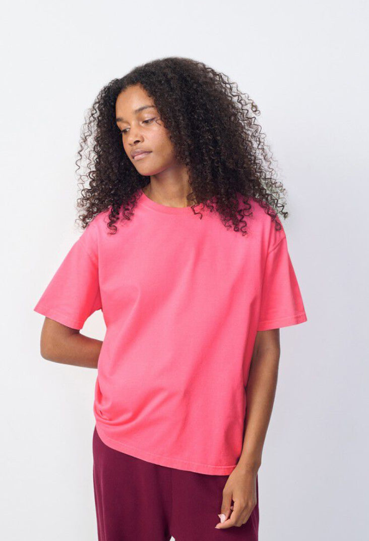 Tee-shirt Femme Fizvalley Rose Fluo