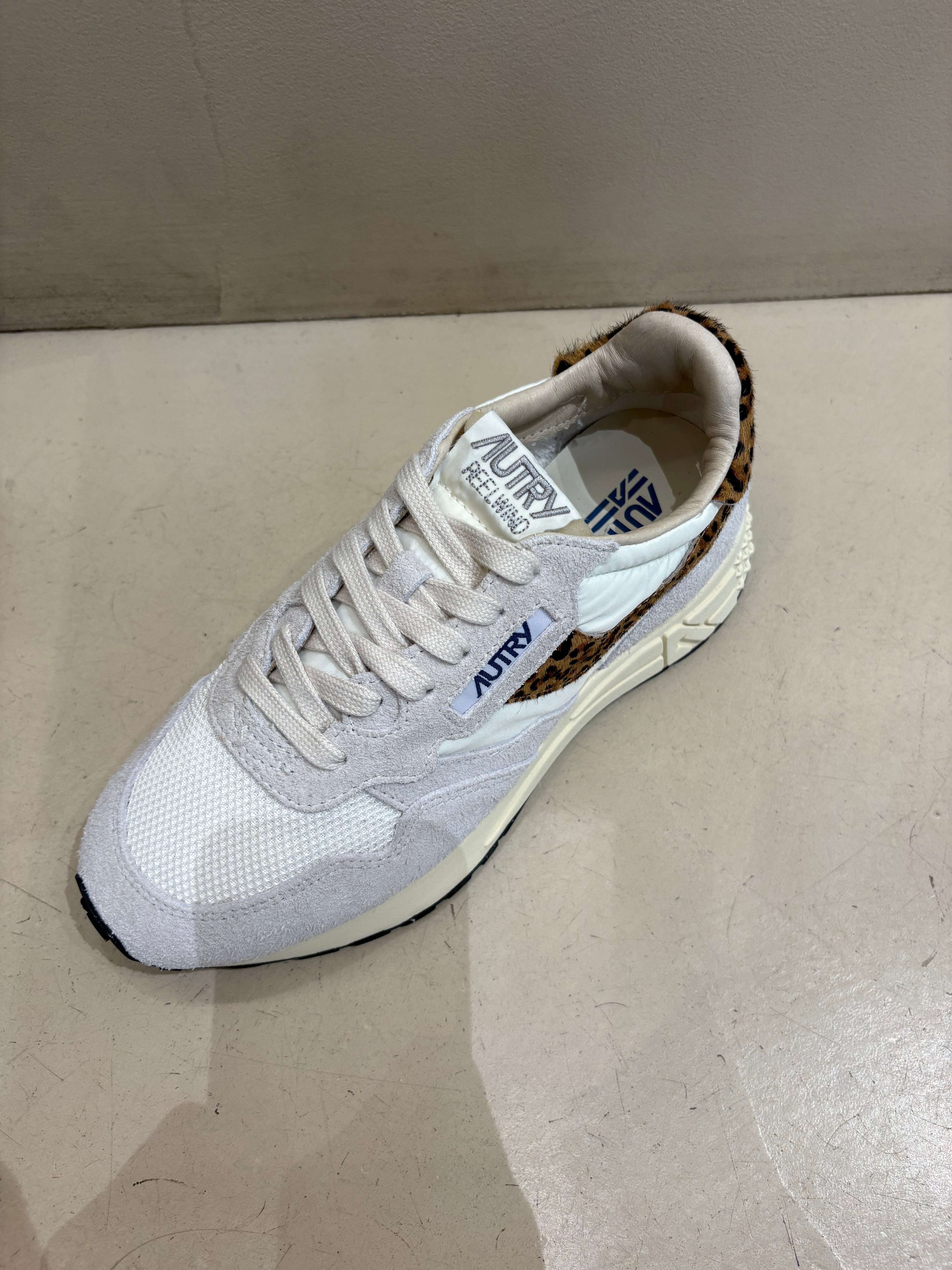 EP01 Basket Reelwind Suède Nylon Pony White Léopard