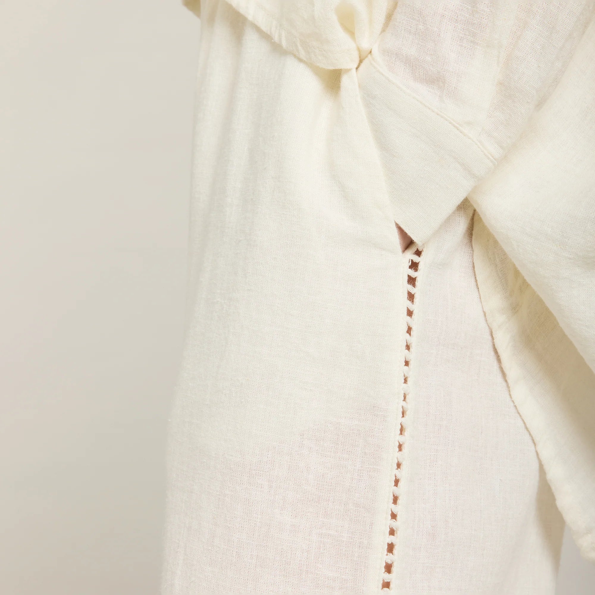 Pantalon Large Minorca Blanc Cassé