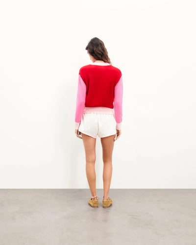 Pull Cardigan Passion Rouge