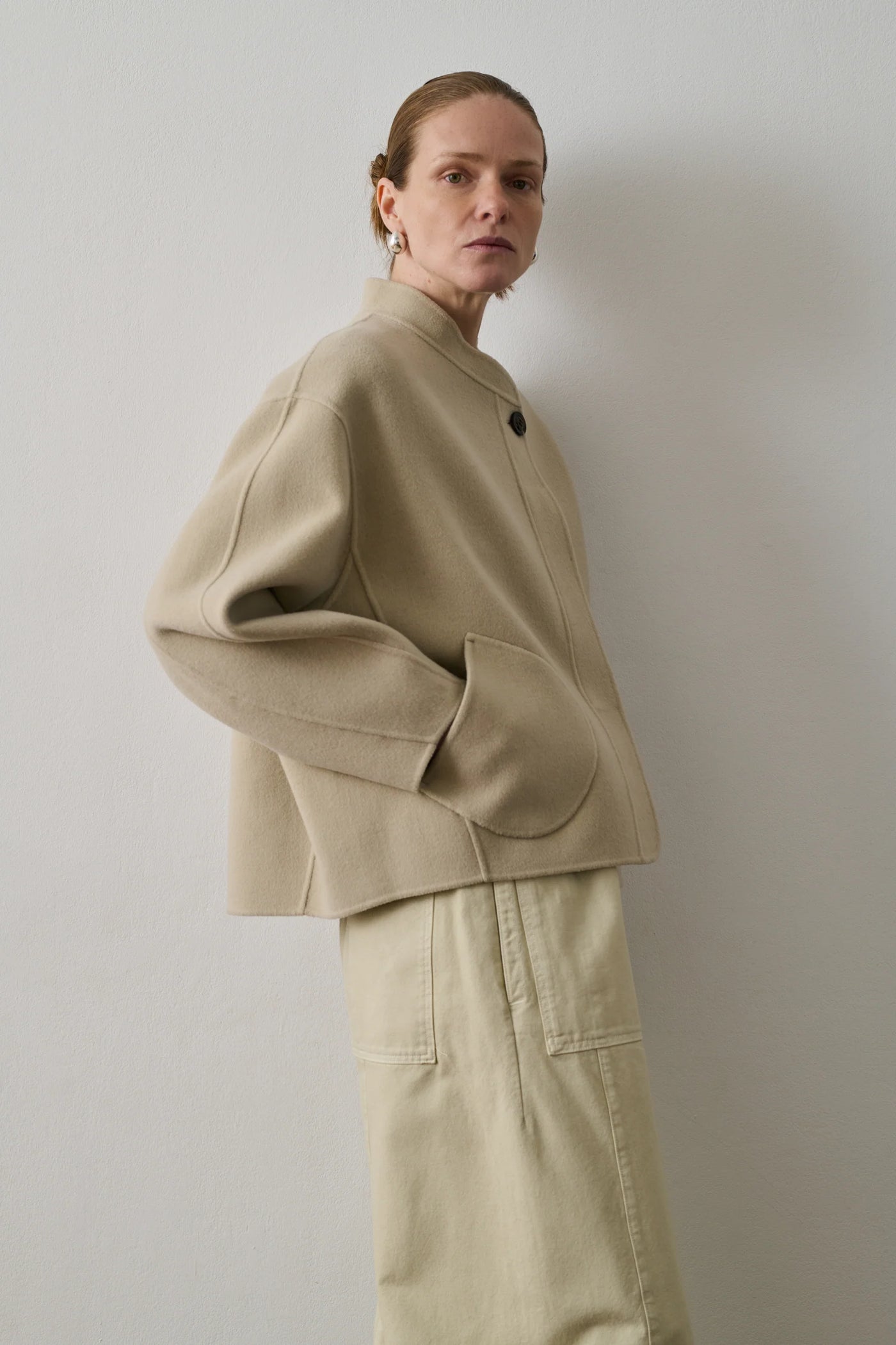 Manteau Windsor Craie