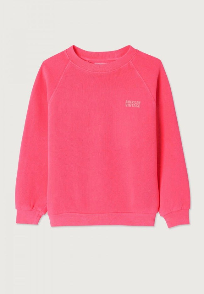 Sweat Enfant Izubird Hortensia Fluo