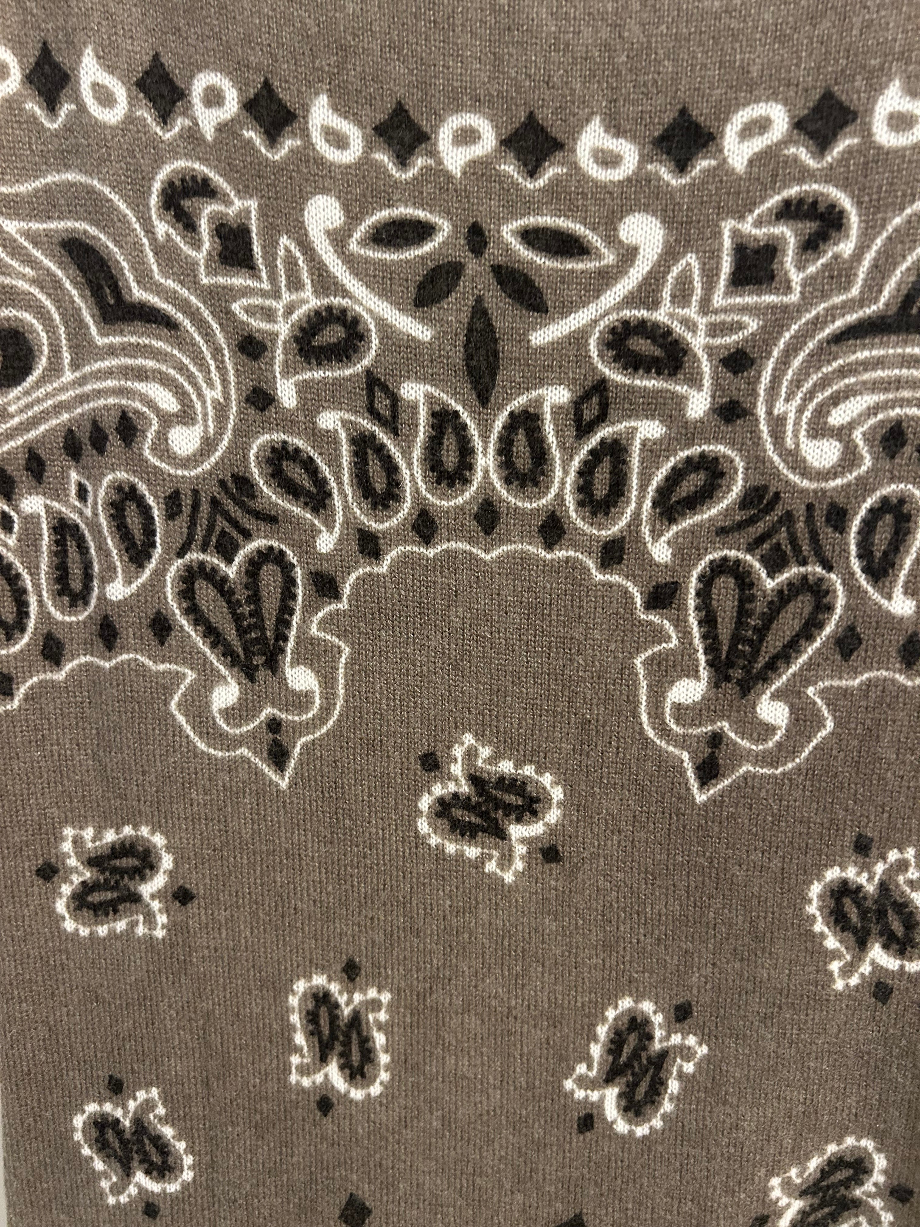 Grand Bandana Hachiko Bico Kaki Chiné