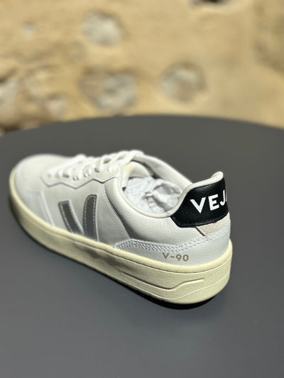 Baskets V-90 Leath White Silver