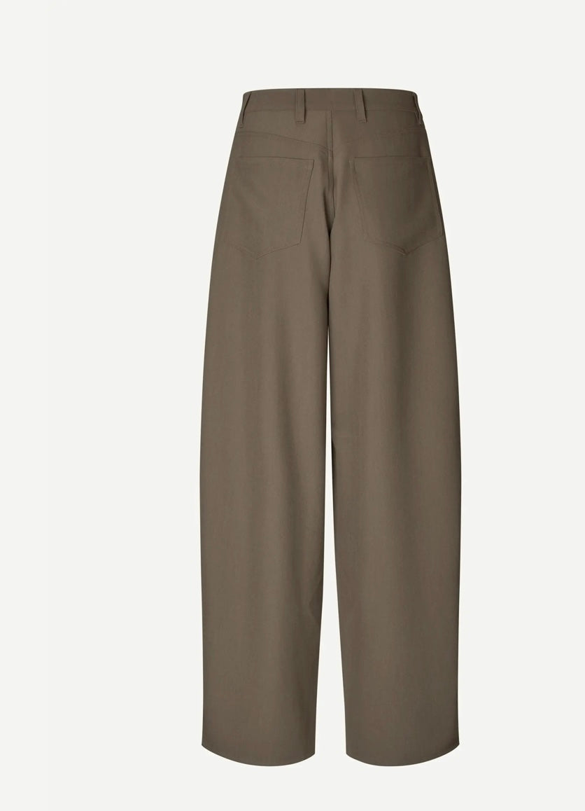 Saharper pleat trousers Major Brown