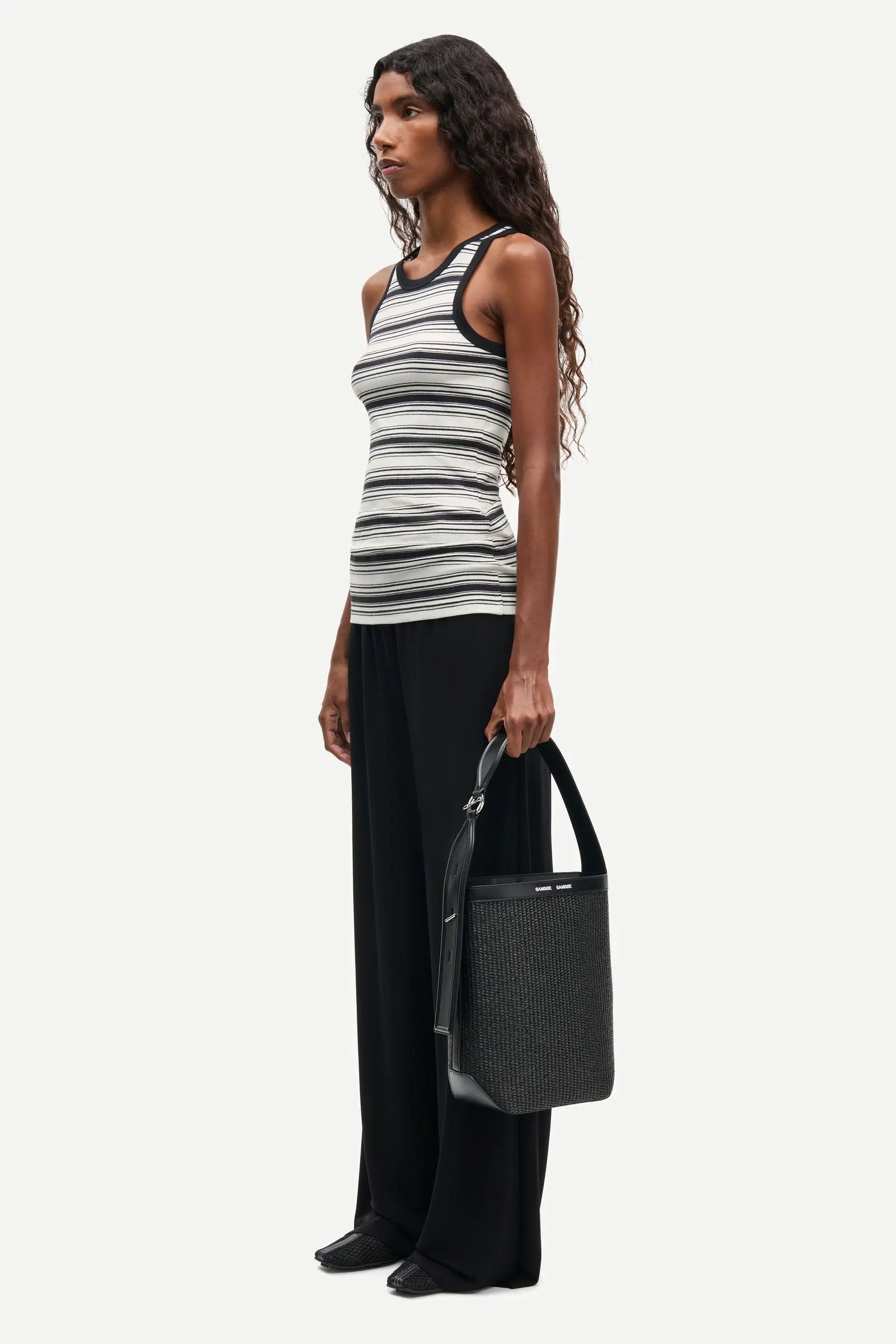 Saumi Trousers Black