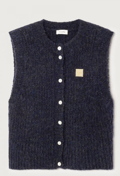 Gilet Femme East Navy Mouline