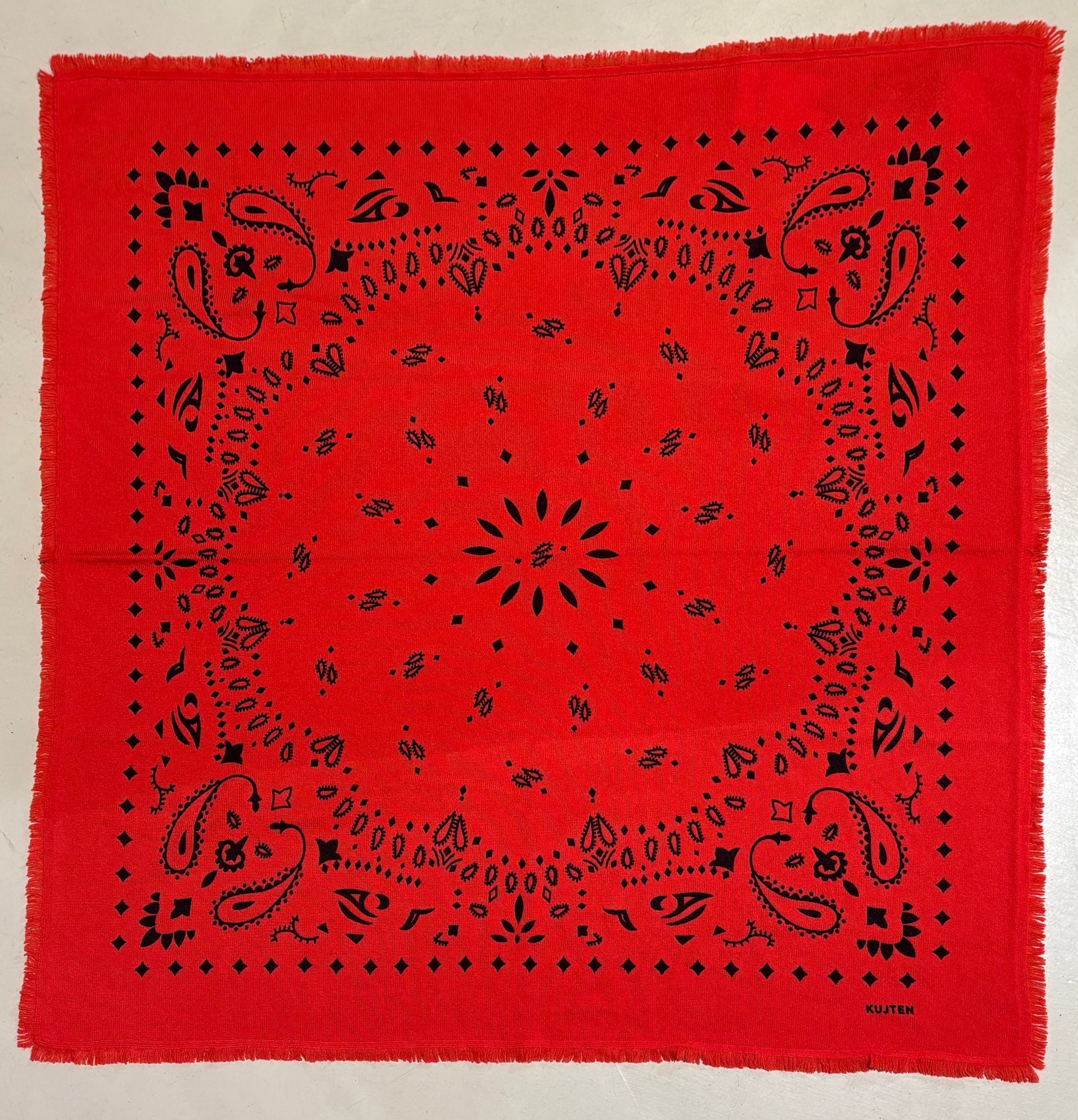 Grand Bandana Hachiko Rouge Corail