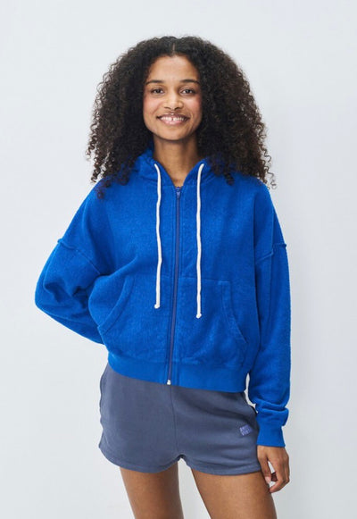 Sweat Bobypark Zippé Bleu de Prusse