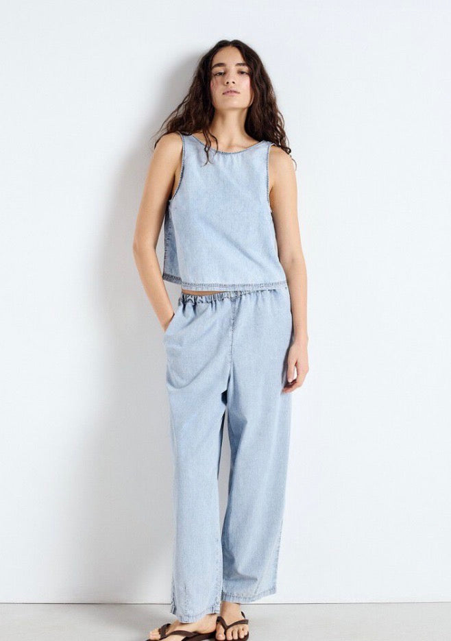 Pantalon Femme Paybou Blue Snow