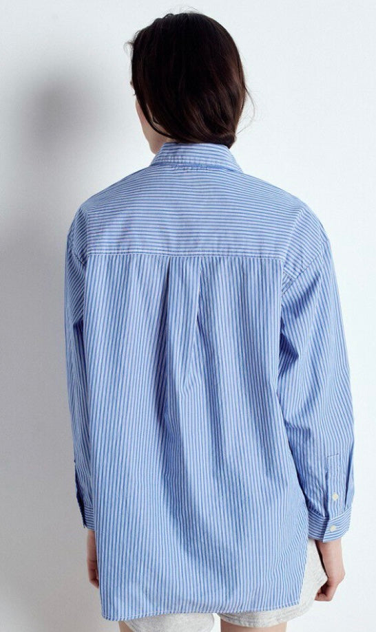 Chemise Femme Zatybay Rayures Aqua