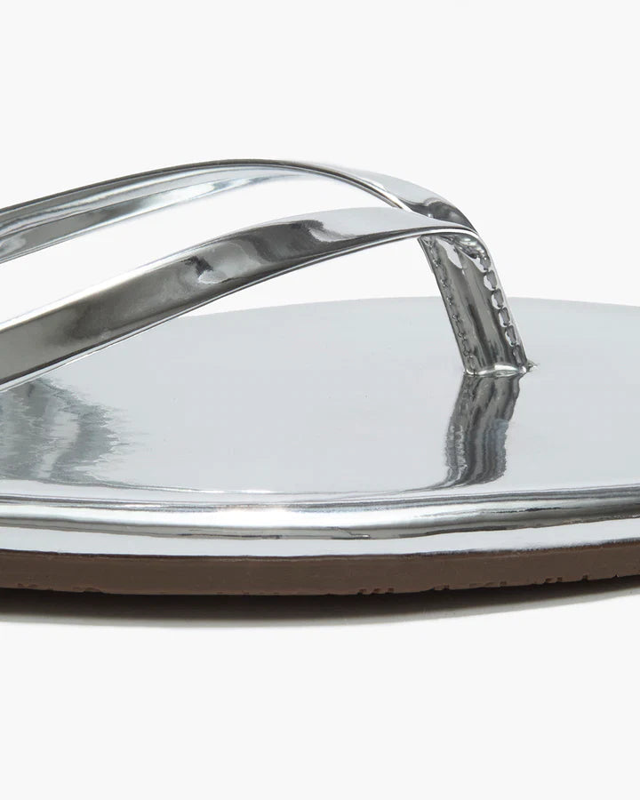 Tong Square Toe Lily Mirror Chrome