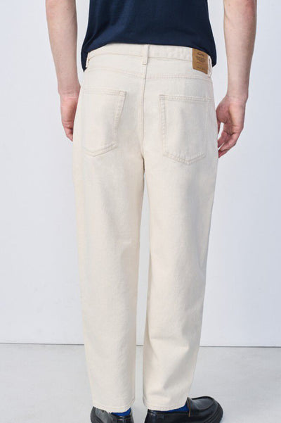 Jean Big Carrot Homme Ecru