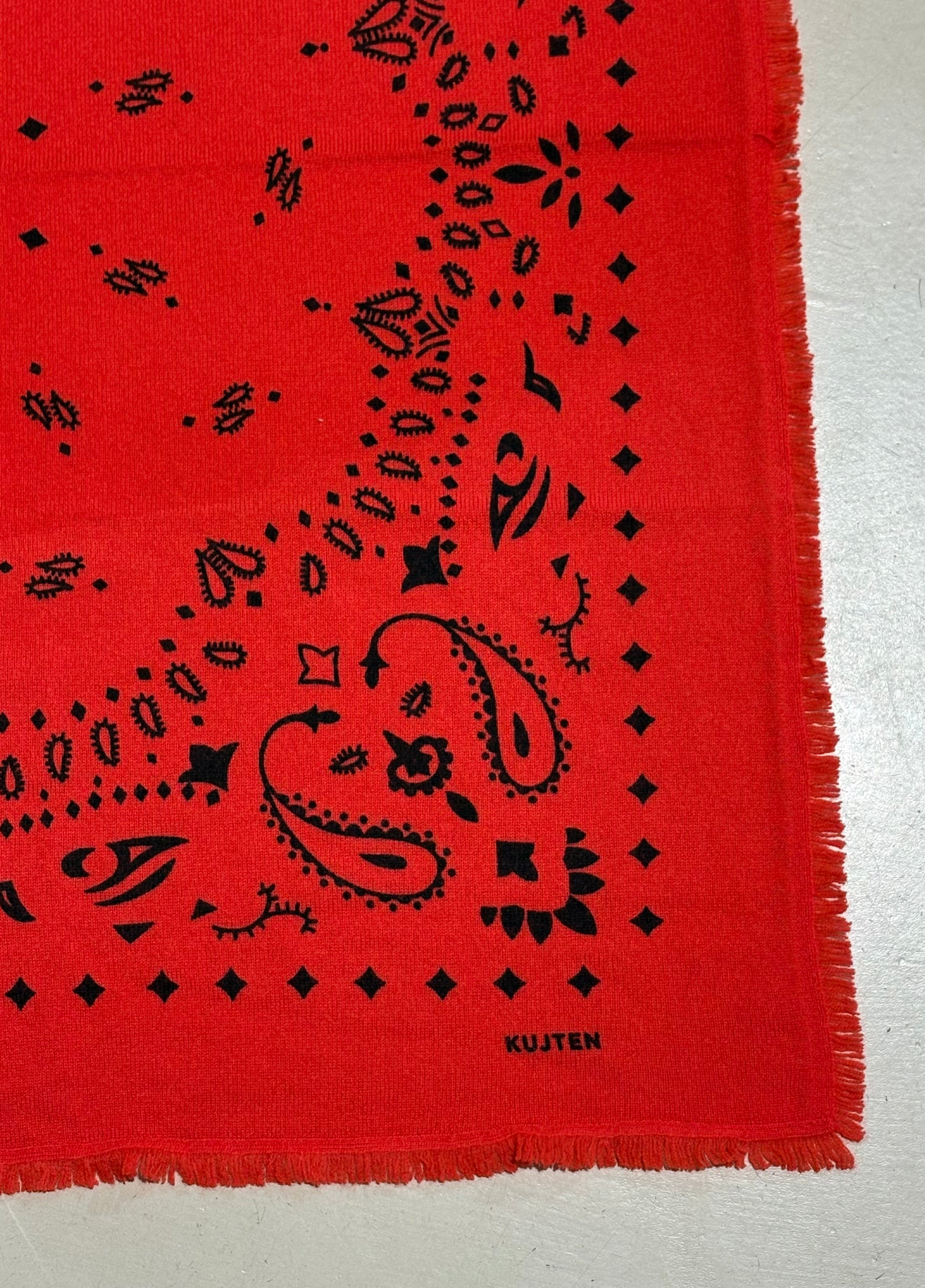 Grand Bandana Hachiko Rouge Corail