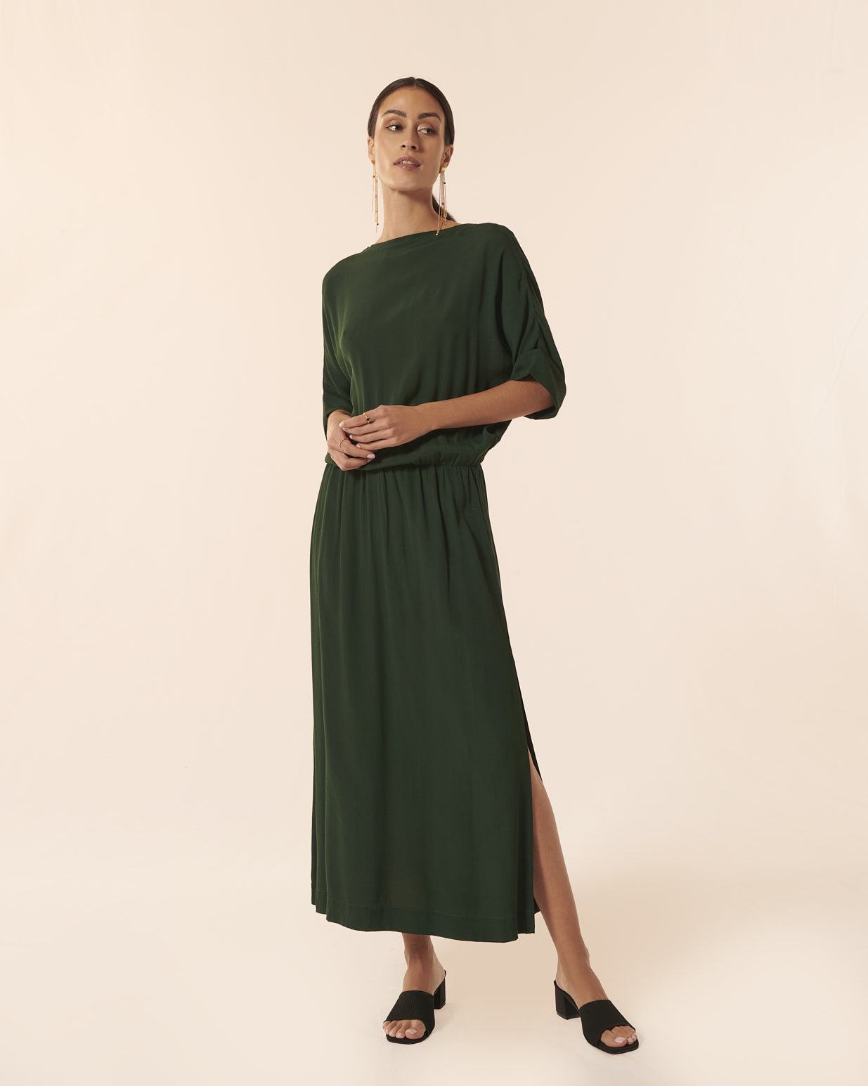 Buckley Long Dress Hk Green