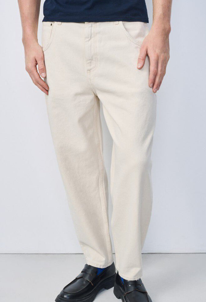 Jean Big Carrot Homme Ecru