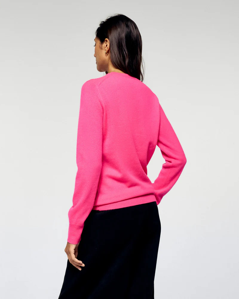 Pull Col Rond Femme Solar Pink