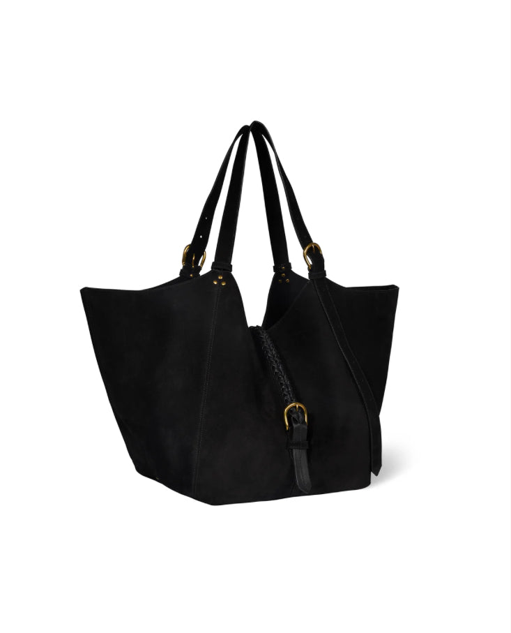 Sac Joseph Croûte Velours Noir