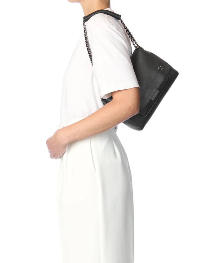 Lulu M Veau Noir Silver