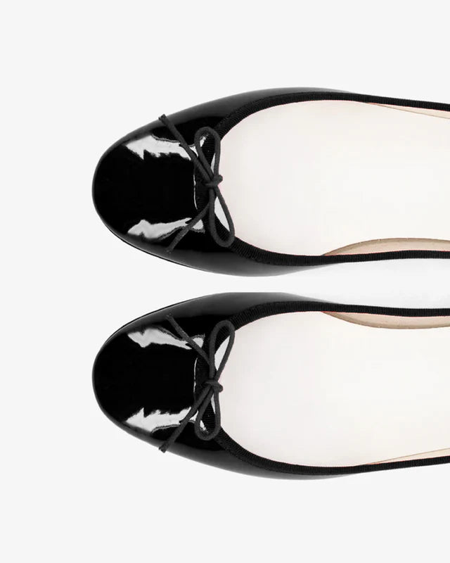 Ballerines Cendrillon Noir Semelle Cuir