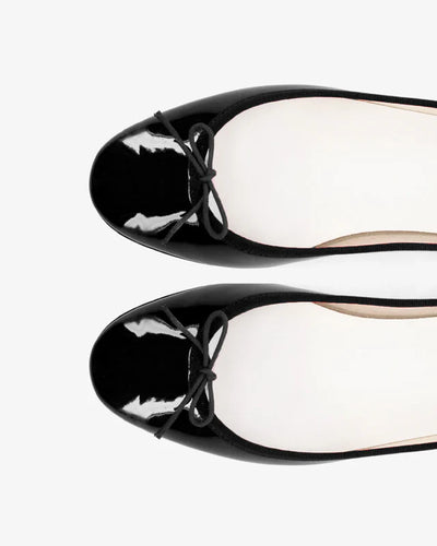 Ballerines Cendrillon Noir Semelle Cuir