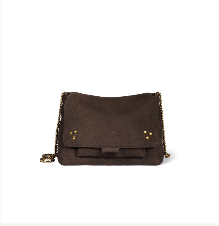 Lulu M Taurillon Croco Moka