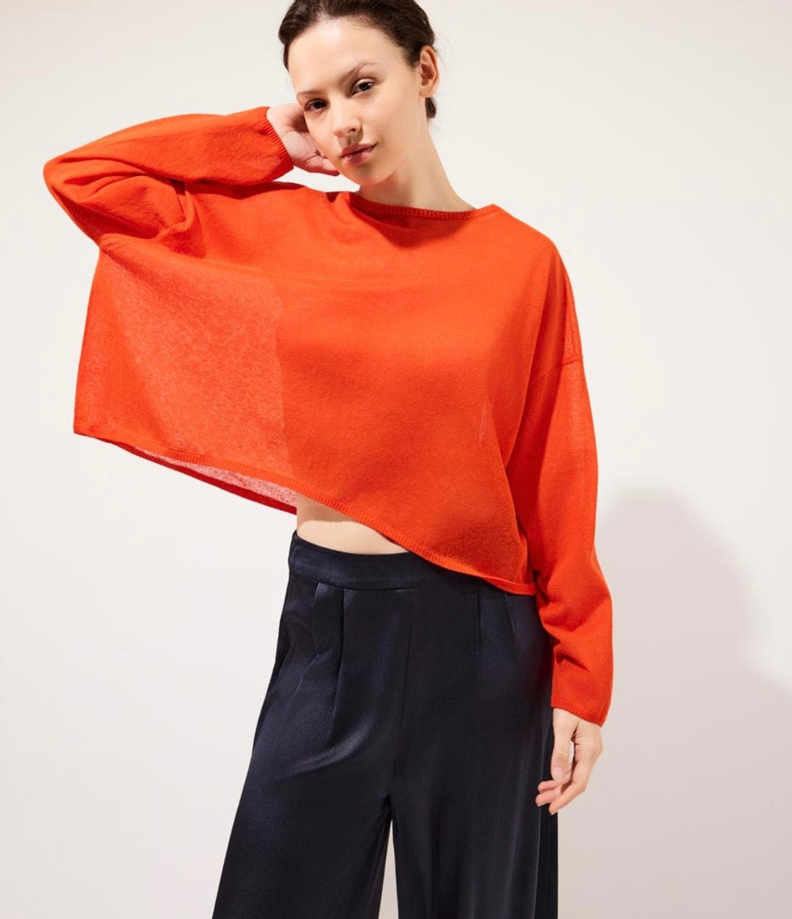 Charli Pull en maille fine Pomelo