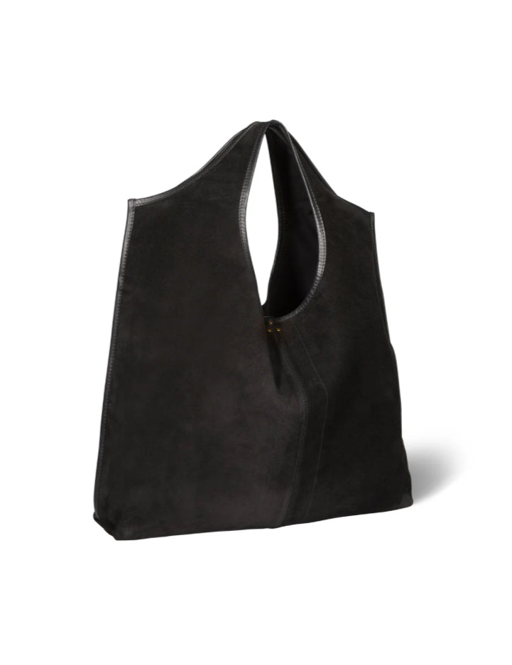Sac Paco Croûte de Velours Noir