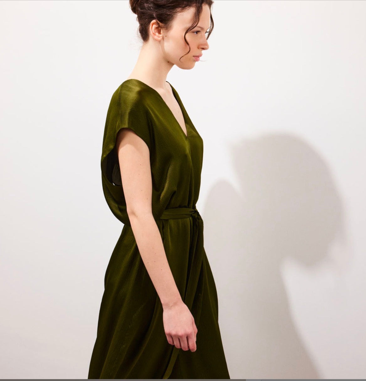 Alicante Combinaison longue oversize en soie Gecko