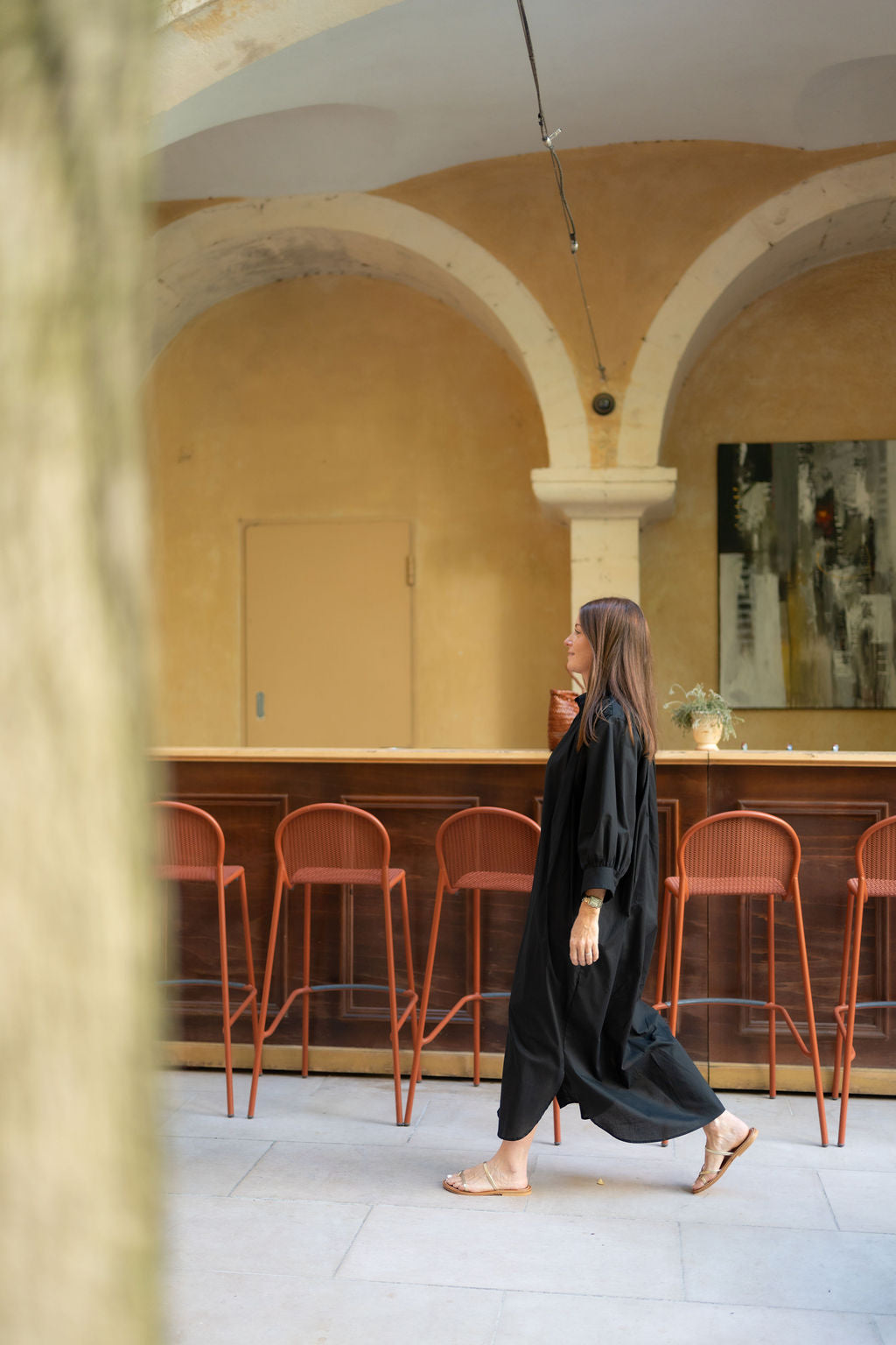 Robe longue Arène noire