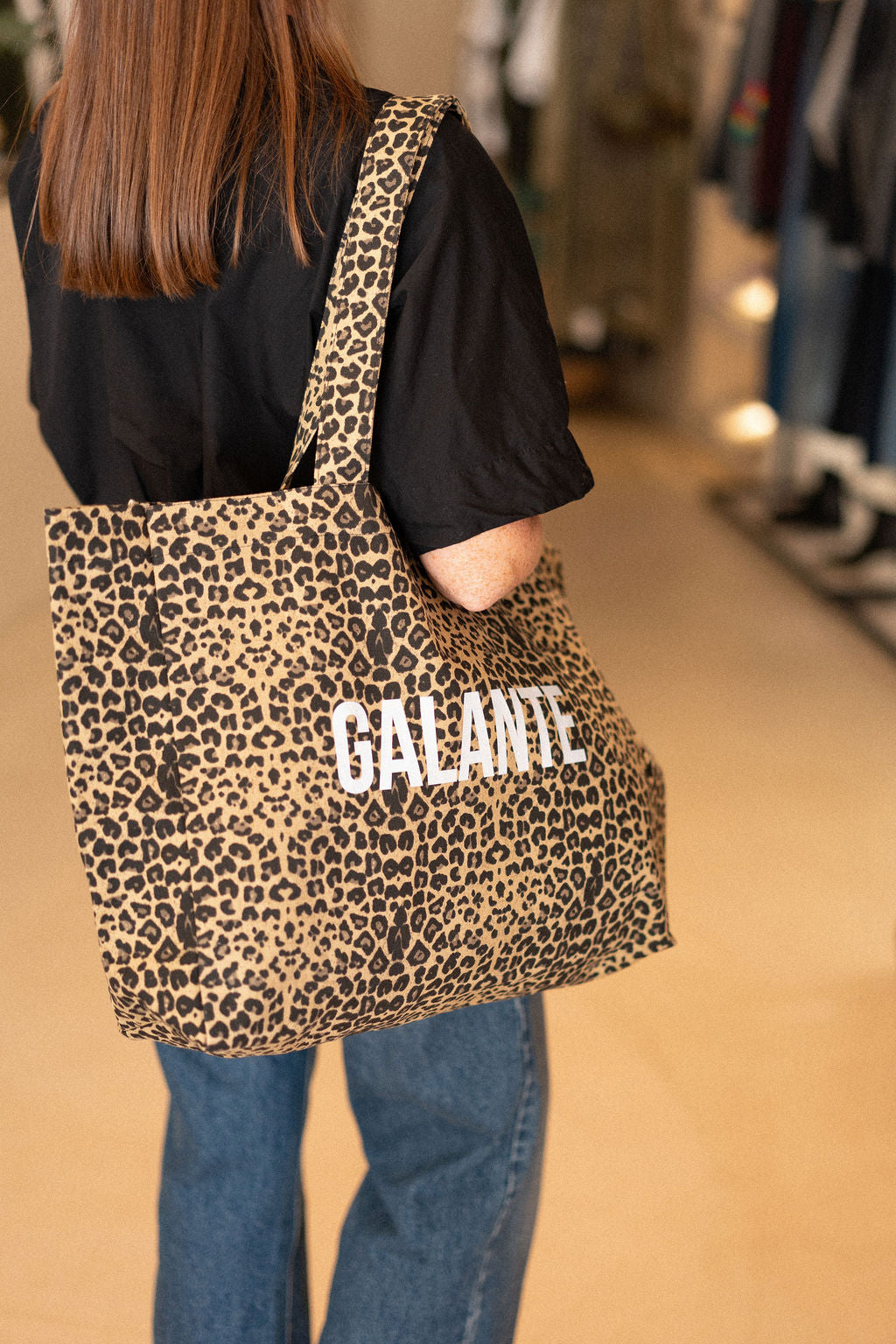Tote Bag Galante Léopard foncé
